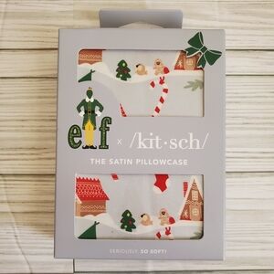 Elf Christmas Satin Pillow Case Holiday Decor Home Bedding New Soft Cozy   New i